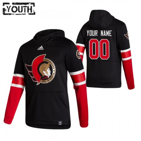 Kinder Eishockey Ottawa Senators Custom 2020-21 Reverse Retro Pullover Hooded Sweatshirt